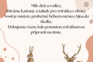 Sběr kaštanů  a žaludů