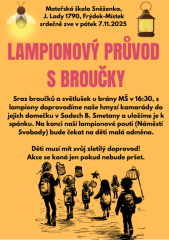 Lampionový průvod s broučky