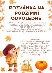 Pozvánka na podzimní odpoledme