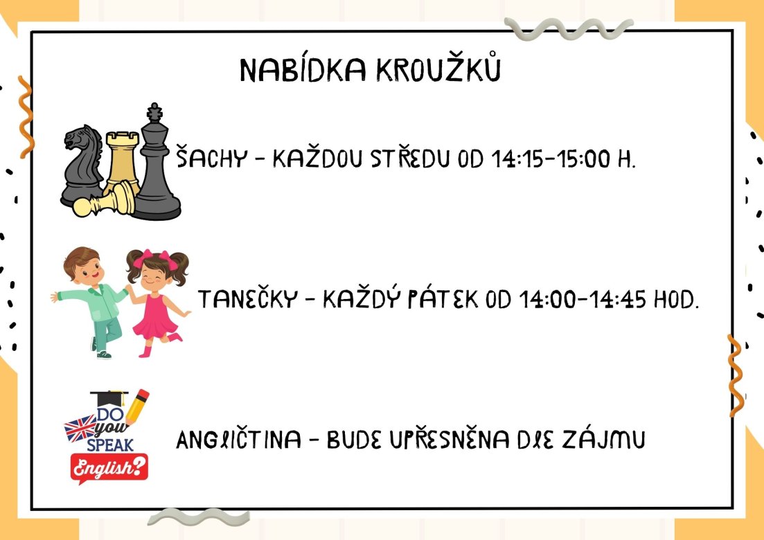 Nabídka nadstandardních aktivit (kroužky)